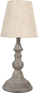 Lampada da tavolo Clayre & Eef Ø 15x33 cm E14/max 1x60W Metallo grigio