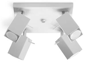 Lampada da soffitto MERIDA 4 bianco 4xGU10 10W acciaio 16x25x25cm Sollux Lighting