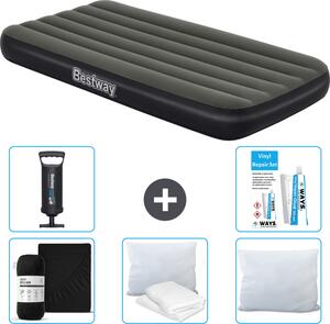 Materasso gonfiabile Bestway - 1 persona - 99 x 188 x 28 cm - Blu - Accessori inclusi