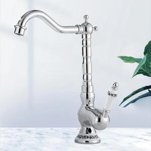 Rubinetto da bagno - Rubinetto per lavabo - Caldo/freddo - Da incasso - Corpo in acciaio inox - Corpo valvola in ottone - Attacco G3/8 - Argento