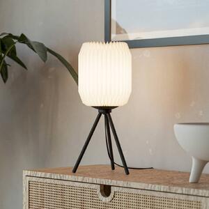 EGLO Lampada da tavolo Belgrave, altezza 44 cm, bianco/nero, metallo/carta