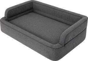 Letto per cani, arredamento per animali, letto per gatti, sfoderabile, cesto per cani, cuscino per cani, lettino per cani, posti letto, divano per cani, grafite, XXL: 117x79 cm
