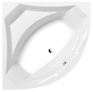 Vasche da bagno Polysan - Vasca da bagno angolare ROSANA, 1400x1400x490 mm, bianco 64119