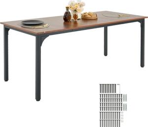 Tavolo da pranzo rettangolare 180cm marrone - Tavolo da cucina - Tavolo da sala da pranzo (solo tavolo)
