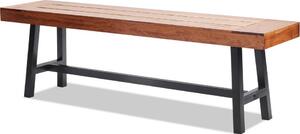 Panca da giardino 160 cm legno 227 kg Panca per parco e patio Panca per 3 persone