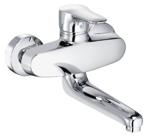Miscelatore monocomando per lavello Kludi Objekta, compreso beccuccio, cromato, 1 pz