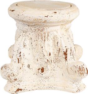 Tavolo per piante Clayre & Eef 22x22x21 cm Materiale ceramico beige