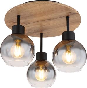 Plafoniera soggiorno lampada da soffitto camera da letto legno cucina 15656-3DR