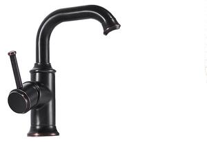 Miscelatore lavabo KRAN retro nero in piedi MELINEA LAUFERI
