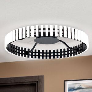 ORION Mansion plafoniera LED, bianco e nero Ø 63 cm