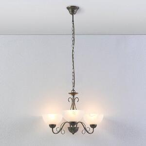Lindby Mohija - romantica lampada a sospensione a 3 luci