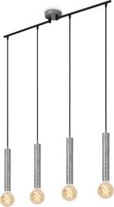 Briloner Leuchten LONGA - Lampade a sospensione - 4031044 - Silver Crafted - 4 luci - Attacco E27 max. 60 Watt - 85 x 10 x 110 cm