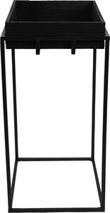 Tavolo da piantagione Clayre & Eef 31x31x65 cm Ferro nero