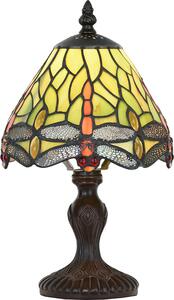Lampada da tavolo Tiffany Clayre & Eef Ø 18x30 cm Libellula in vetro verde
