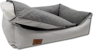 Letto per cani grigio chiaro 100x70 cm - cuscino lavabile per cani - letto impermeabile per cani
