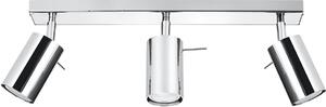 Lampada a soffitto RING 3 cromo 3xGU10 10W acciaio 16x6x45cm Sollux Lighting