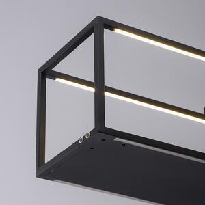 Lampada a sospensione di design nera con LED con dimmer tattile - Jitske