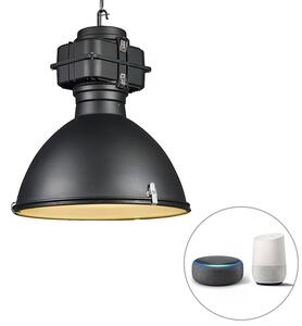 Lampada a sospensione nera 53cm incl lampadina smart E27 A60 - SICKO
