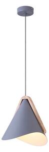 Rabalux 6649 Lampada a sospensione 1 Spot Neva, E27, grigio, industriale, 24,5cm