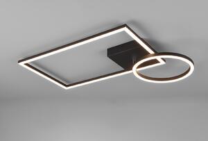 Plafoniera LED VERSO nera - orientabile dimmerabile 50x30cm - R62182132