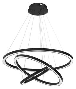 Lampadario LED a sospensione con filo GALAXIA LED/85W/230V nero