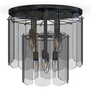 NIRA 8xE14 lampada da soffitto in vetro nero Zuma Line MX3523-8M-EBCN
