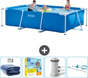 Piscina fuori terra rettangolare - 300x200x75 cm - 5 pezzi - Modello SCB14