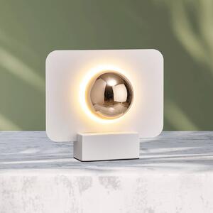 Mantra Iluminación Lampada da tavolo LED Alba, effetto luce indiretta, bianco