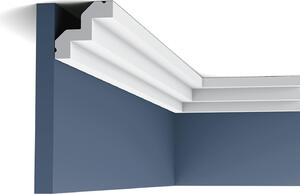 Orac Decor C602 Luxxus Modanatura decorativa moderna Modanatura per stucco Modanatura decorativa Cornice per stucco a soffitto Profilo a spigolo vivo | 2 metri