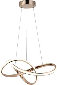 Lampada a sospensione moderna a forma di anello in oro rosa Hannah LED 36W REA334901-26 Reality