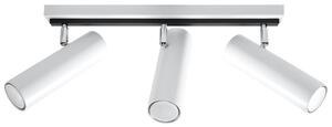 Lampada da soffitto DIREZIONE 3 bianco 3xGU10 10W acciaio 20x6x45cm Sollux Lighting