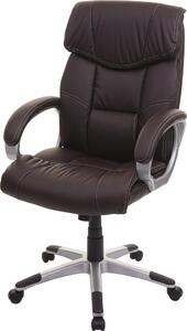 Sedia da ufficio HWC-A71, sedia girevole direzionale, similpelle ~ marrone caffè