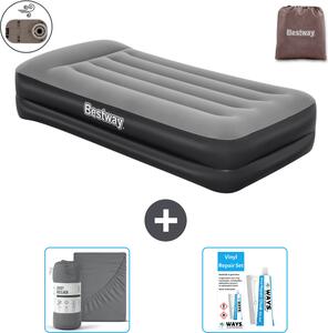Materasso gonfiabile Bestway - 1 persona - 97 x 191 x 46 cm - Grigio - Accessori inclusi
