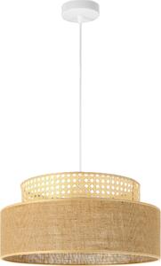 FKL DESIGN Home Deco Lampada a sospensione Ecru Brown Lampada a sospensione della serie BE110-H-EB (Ecru, Brown)