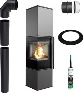 Stufa a libera installazione KRATKI REN L Left 7 kW fi150 Accessori di montaggio