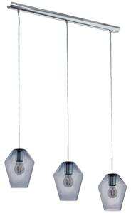 EGLO lampada a sospensione MURMILLO cromo e nero 96774