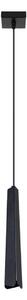 Lampada a sospensione PRYSM 1 nero 1xG9 8W acciaio 120x8x8cm Sollux Lighting