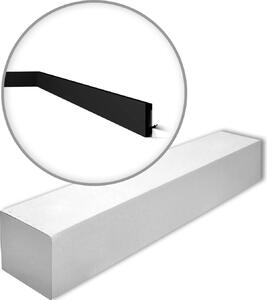 NMC FT2 BLACK-box WALLSTYL Noel Marquet 1 cartone con 17 strisce decorative Modanatura per pavimenti Stile moderno Trimmer colore nero | 34 m