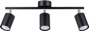 Lampada da soffitto LEMMI 3 nero 3xGU10 10W acciaio 20x8x46cm Sollux Lighting