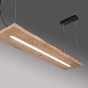 Lampada a sospensione in legno 120 cm con LED con telecomando - Ajdin