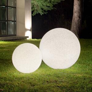 Ideallux Ideal Lux Doris lampada con picchetto a terra, bianca, plastica, Ø 78 cm