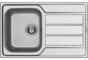 Lavello in acciaio inox Pyramis Athena 79x50 1B1D