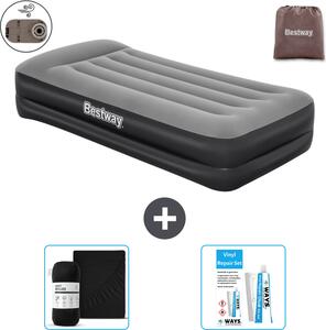 Materasso gonfiabile Bestway - 1 persona - 97 x 191 x 46 cm - Grigio - Accessori inclusi