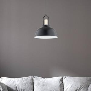 Alfa Lampada a sospensione Mirave, nero/oro, Ø 39,5 cm, metallo