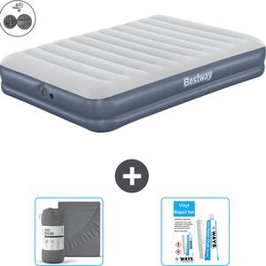 Materasso gonfiabile Bestway - 2 persone - 152 x 203 x 36 cm - Blu - Accessori inclusi