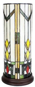 Lampada da tavolo Tiffany Clayre & Eef Ø 18x40 cm Vetro giallo beige