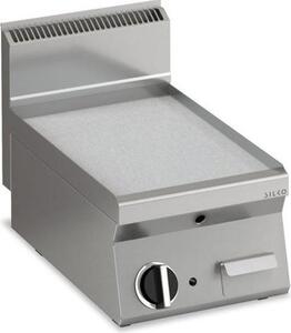 Piastra per griglia elettrica KBS, liscia, cromata dura, 1 zona di riscaldamento, da tavolo, 400x650x295 mm