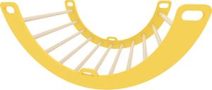 Arco d'arrampicata in legno giallo | Triangolo d'arrampicata per bambini | Giocattoli Montessori | Mobili da gioco Rockerboard