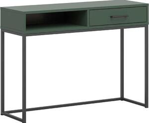 Tavolino Lisanne 107cm, 1 cassetto - verde scuro