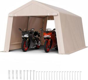 Tenda da garage per tettoia - tenda in lamina 305x457x243cm - casetta da giardino per deposito e protezione